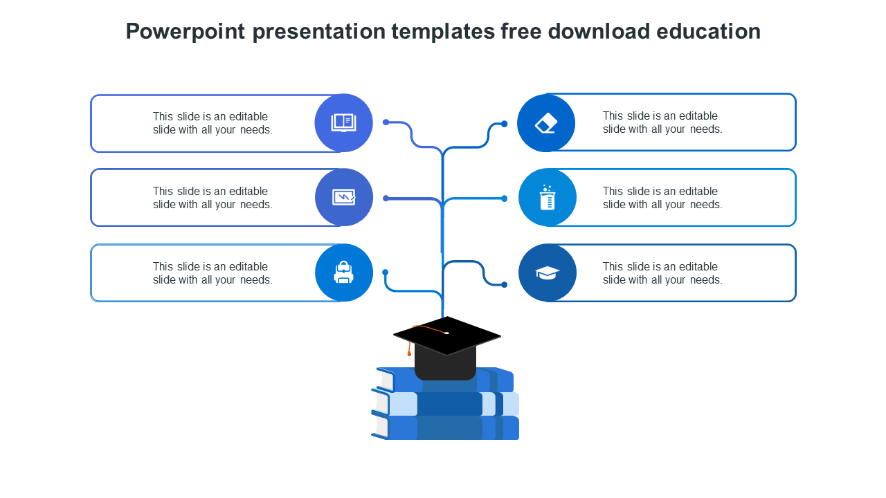 powerpoint presentation templates free education-blue
